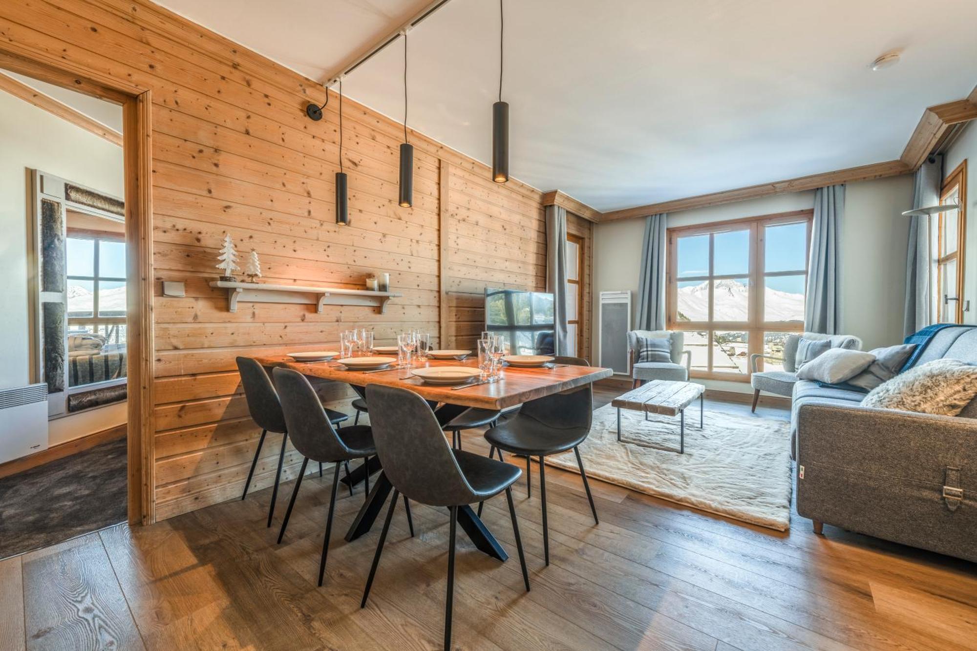 Appt Renove, 6 Personnes Arc 1950 Vue Exceptionnelle Montblanc, Sauna, Hammam, Piscine Int Et Ext Les Arcs  Zewnętrze zdjęcie