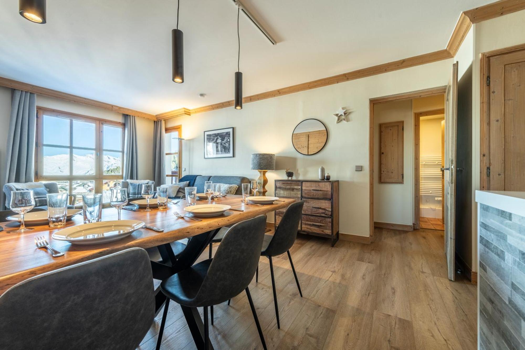 Appt Renove, 6 Personnes Arc 1950 Vue Exceptionnelle Montblanc, Sauna, Hammam, Piscine Int Et Ext Les Arcs  Zewnętrze zdjęcie