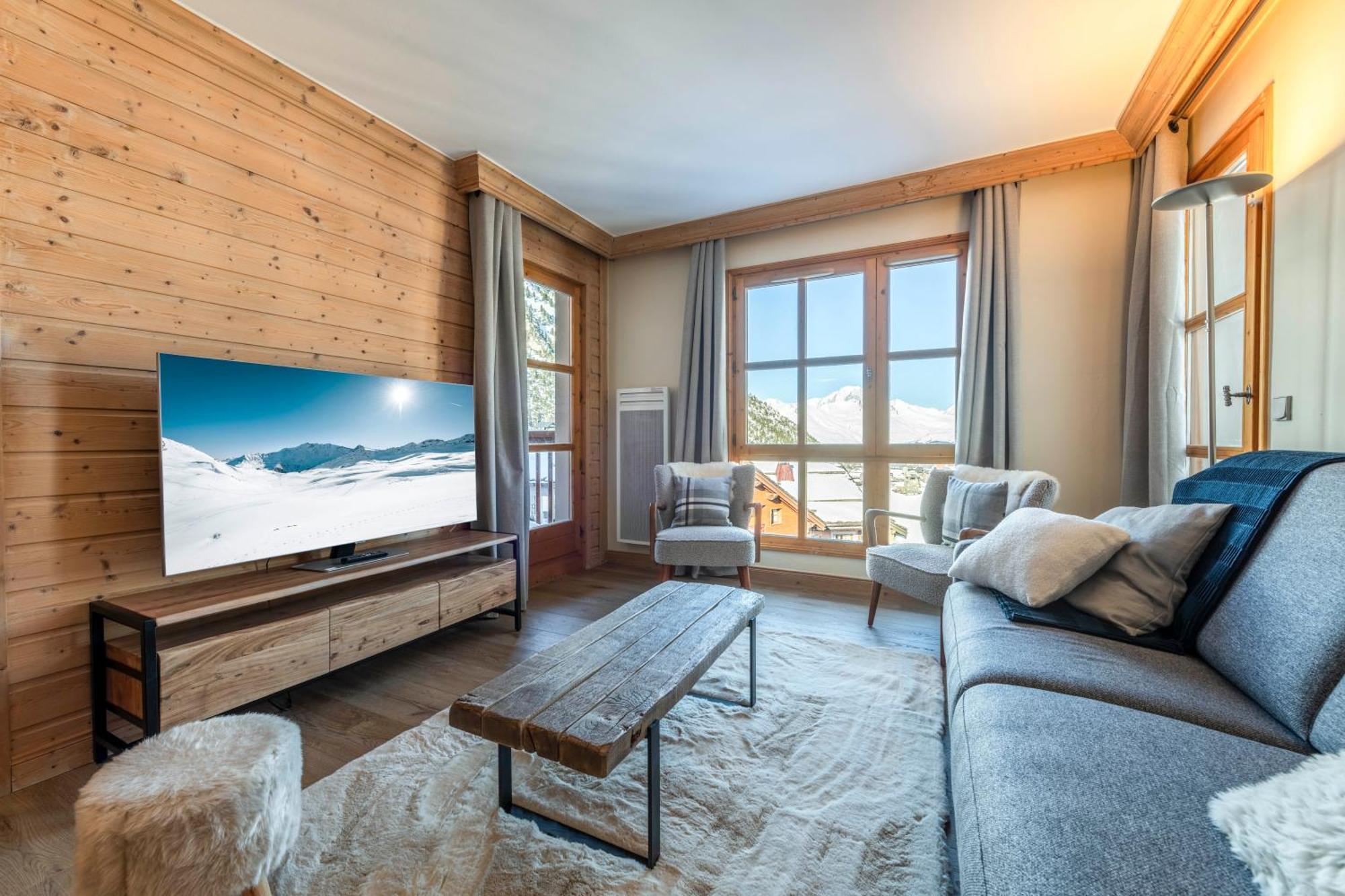 Appt Renove, 6 Personnes Arc 1950 Vue Exceptionnelle Montblanc, Sauna, Hammam, Piscine Int Et Ext Les Arcs  Zewnętrze zdjęcie